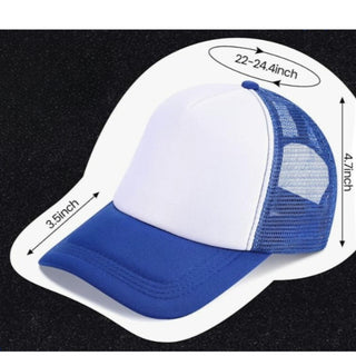 Master Baiter Blue Trucker Hat , Gift for Him, Funny Hat, Fishing Hat for Him, Adjustable