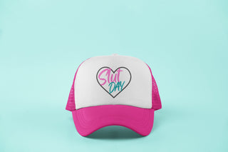 Slut Day Trucker Hat in 2 Color Options, Adjustable