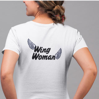 Unisex Wing Man, Wing Women T Shirt, Couples Shirt, Matching Shirts
