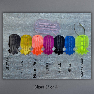 Luggage Tags, Personalized Upside Down Pineapple Translucent Luggage Tag, Various Color Options, Baggage Tags