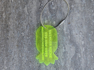 Luggage Tags, Personalized Upside Down Pineapple Translucent Luggage Tag, Various Color Options, Baggage Tags