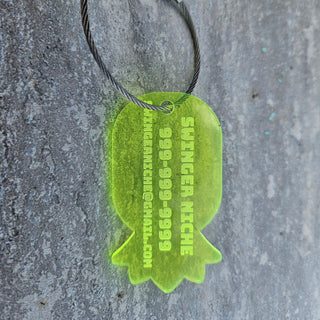 Luggage Tags, Personalized Upside Down Pineapple Translucent Luggage Tag, Various Color Options, Baggage Tags