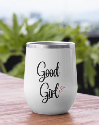 Chill Wine Tumbler Yes Daddy Good Girl, BDSM Gift, Submissive Tumbler