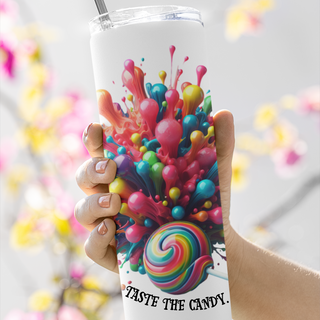 Taste The Candy 20 oz. Skinny Insulated Tumbler